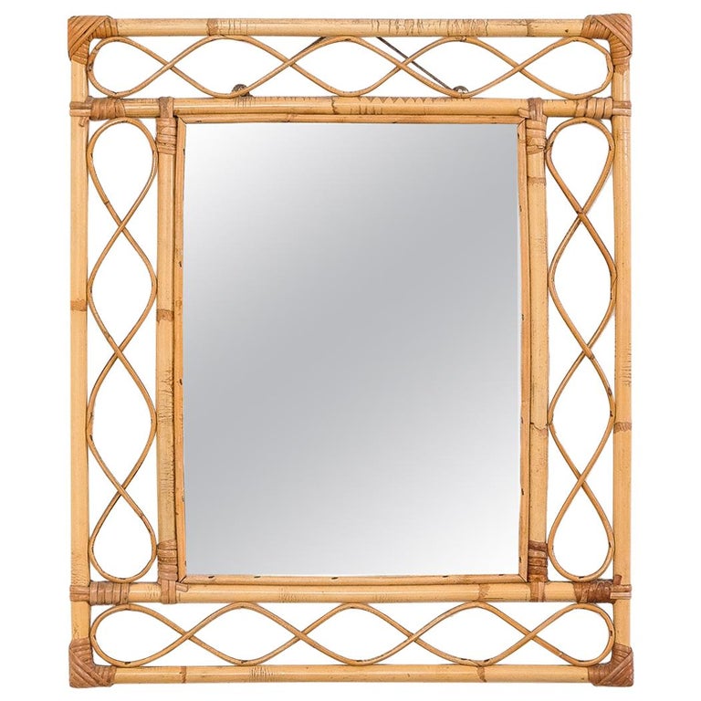 Rectangle Rattan Mirror MR334127